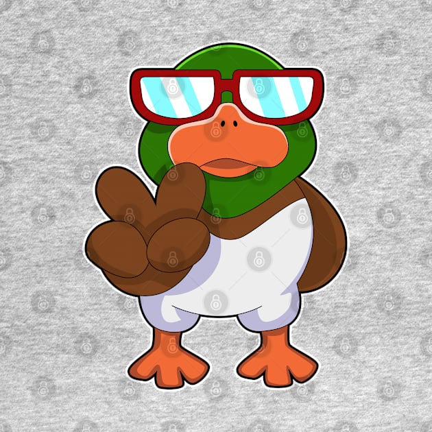 Duck with Sunglasses by Markus Schnabel